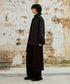 Cross Stand Collar Scarf Blouse